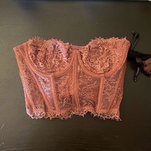 Lace Corset cropped BRAND NEW sz Small